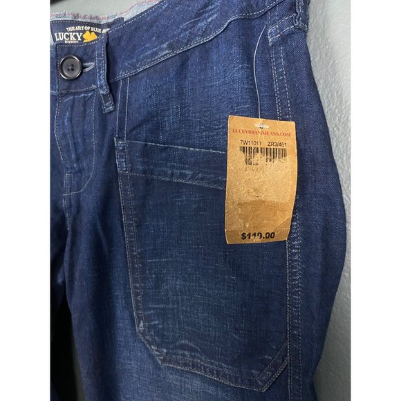 LUCKY BRAND Size 0/25 Blue Jeans Rancher Trouser Wide Leg NEW NWT - Picture 3 of 12